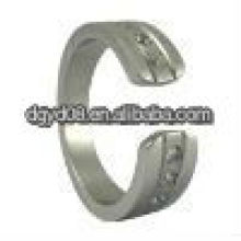 (WS1502) 2011Fashion 316L acero inoxidable anillo de dedo de las piedras